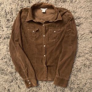 Corduroy button down